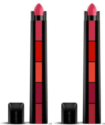 Valhalla matte lipstick Water Proof Sensational 5in1 red lipstick pack of 2(red, 50 g)