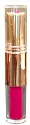 Luipui pink matte 2 in 1 matte look lipstick pack of 1(pink, 6 g)