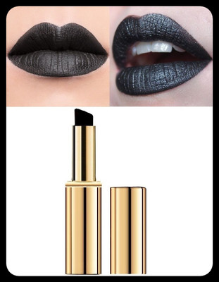 BLUEMERMAID LONG LASTING CREAMY BEST SHIMMER BLACK COLOR LIPSTICK_LS1309(BLACK, 3.6 g)