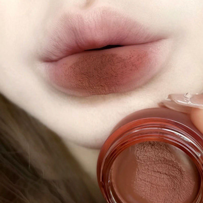 GABBU Cream Makeup Lip and Cheek Tint Creamy Matte Finish Natural Face Blush(Mocha Brown)