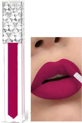 DARYUE Non Transfer Waterproof Longlast Matte Liquid Lipstick Dark pink (Dark pink)(Dark Pink, 5 ml)