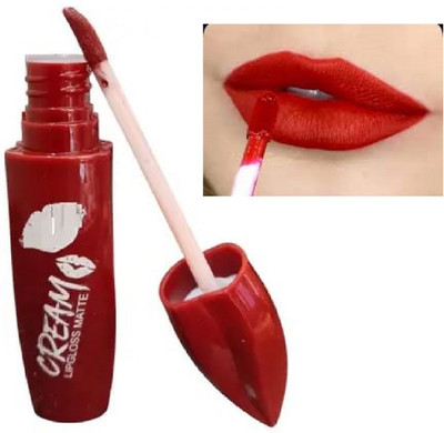 Luipui awesome red lipstick in matte liquid lipstick pack of 1(red, 6 ml)