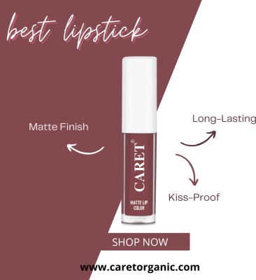 Caret Liquid Mini Matte Lipstick | Smudge Proof And Long Lasting | Paraben Free(Brown, 2 ml)