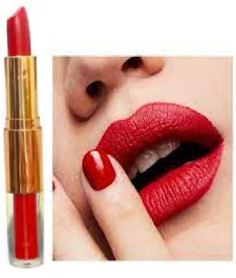 Luipui latest red 2 in 1 matte lipstick long lasting pack of 1(red, 6 g)