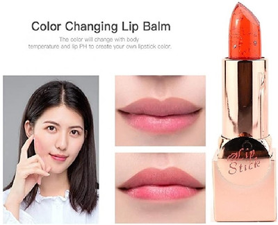 THTC Best Moisturizing Color Change to Pink Gel Lipstick 03(Red, 3.6 g)