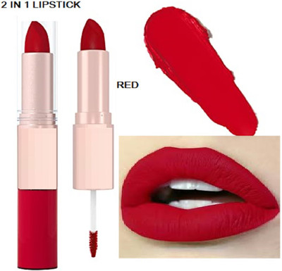 Luipui RED 2 IN 1 LIPSTICK LONG LASTING LIPSTICK PACK OF 1(RED, 6 g)
