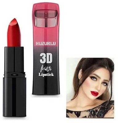 HUZURLU Matte Lip Color(CANDY RED, 3.5 g)