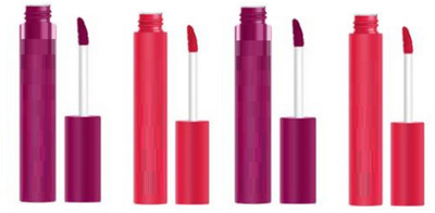 Luipui LONG LASTING LIQUID LIPSTICK MULTI COLOR LIPSTICK PACK OF 4(Pink, Purple, 48 ml)