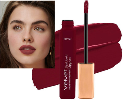 tanvi27 Kiss Proof & Long Lasting Velvet Matte Highly Pigmented Coral Red Lipstick(Coral Red, 5 ml)