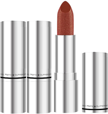HUZURLU New Collection Metallic Glitter Lipstick multipurpose lipstick(caramel brown, 22 g)