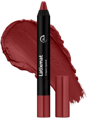 Latixmat New Matte Non Transfer Crayon Lip Color Matte Finish(brown, 3.5 g)