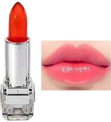 Wonholli Crystal transparent color change jelly moisturizing lipstick(Orange, 3.8 g)