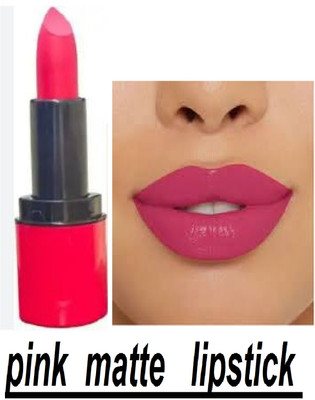 Luipui smudge proof pink crayon matte look lipstick(pink, 6 g)