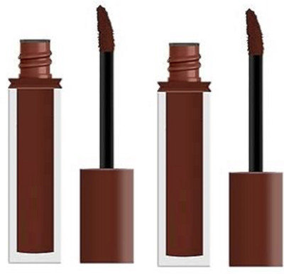 Luipui Premium New Color Matte Lipstick Lightweight, Long-lasting (Sets 2(BROWN, 14 ml)