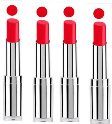 Luipui Premium New Color Matte Lipstick Lightweight, Long-lasting (Sets 4(RED, 20 ml)