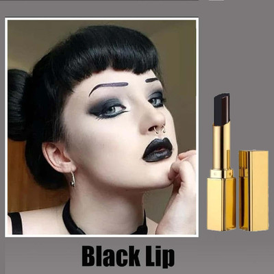 SEUNG Highly pigmented Black Lipstick | Smooth Finish(BLACK, 3.6 g)