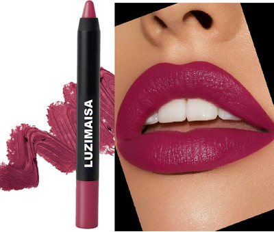luzimaisa Matte Cryona long lasting Waterproof Pink Lipstick(Plum Pink, 3.5 g)