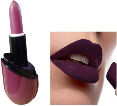 Luipui new purple color best matte finish lipstick pack of 1(purple, 6 g)