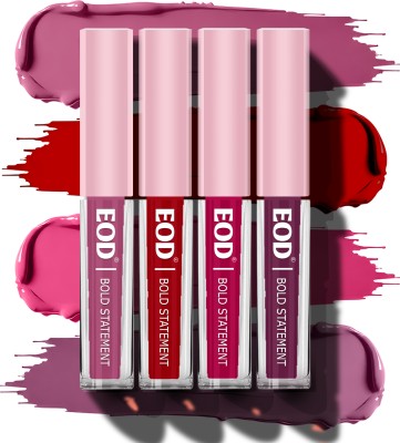 EOD Lipsticks For Women Waterproof Perfect Matte Finish For A Bold, Confident Look(Magenta, Wine, Pink, Passion Pink, 16 ml)