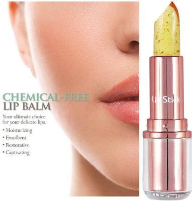 tanvi27 Glossy Finish Color Change Jelly Crystal Lipstick(YELLOW, 3.8 ml)
