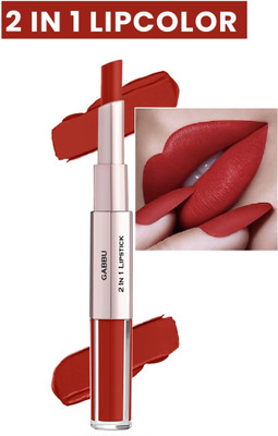 GABBU Transferable Lipstick | 2-in-1 Long lasting Lip Colours(CHILLY RED, 7 ml)