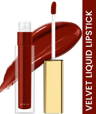 GABBU Velvet Liquid Lipstick | Non Transfer | Matte Finish(maroon, 4 ml)