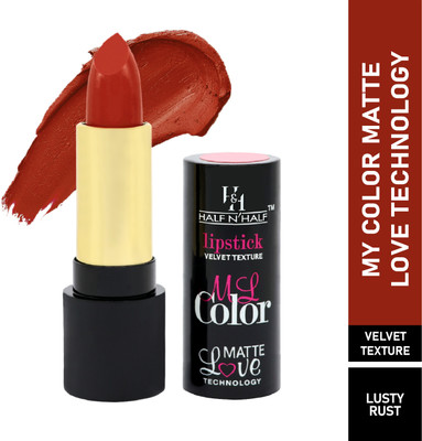 Half N Half Velvet Matte Lipstick- 32 Lusty Rust(Lusty Rust, 3.8 g)
