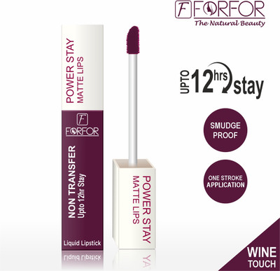 FORFOR POWER STAY MATTE LIQUID LIPSTICK(WINE TOUCH, 4 ml)