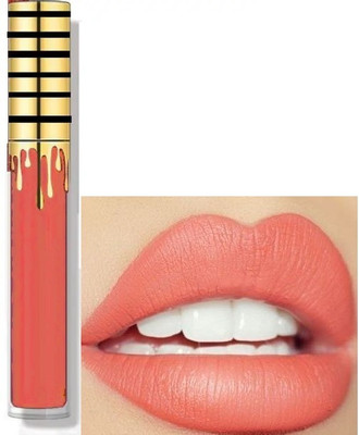 THTC Matte Non Transfer Smudgeproof Liquid Peach Long-Lasting Lipstick(peach, 5 ml)