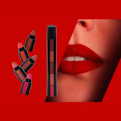 Yuency Matte Ultra Smooth 5 in 1 Creamy Crayon Lipstick(MULTICOLOR, 7.5 g)