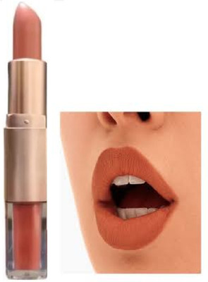 Luipui TRENDING 2 IN 1 MATTE LIGHT BROWN LIPSTICK PACK OF 1(BROWN, 6 g)