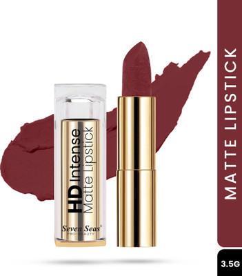 Seven Seas Matte Finish Long Lasting Rich Pigment Non-Drying HD Intense Matte Lipstick(Redburry, 3.5 g)