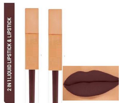 Luipui Premium New Color Matte Lipstick Lightweight, Long-lasting (Sets 1(BROWN, 14 ml)