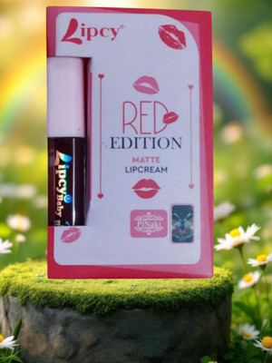 Deeparth Red Edition 4 in 1 Waterproof Matte Lipstick Moisturize Long Lasting Lipstick(Red, 6 ml)