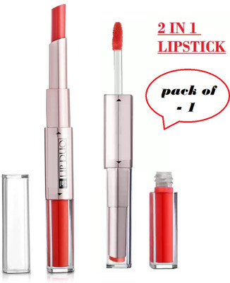 Sheny 2 in 1 Lip Matte Long Lasting Gloss Matte Lipstick(red, 3.5 ml)