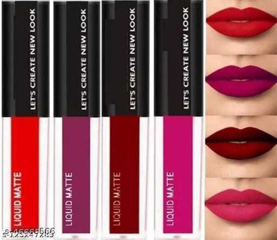 K3NTERPRISES Red Edition Matte Lipstick ( set of 4 )(Red, 20 ml)