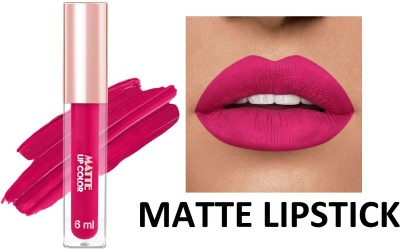 Latixmat Matte Lipstick Waterproof & Smudge Proof Magenta Lipstick For Women(Magenta, 6 ml)