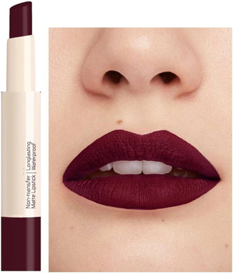 FLORERO Ultra Pigmented Creamy Matte Lipstick(WINE MEHROON, 7 g)