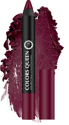 COLORS QUEEN Color It All Highly Pigmented Long Lasting Non Transfer Matte Crayon Lipstick(Murphy Wine, 3.5 g)