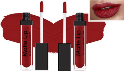 REIMICHI BEST KISS PROOF & MASK PROOF LONG LASTING DEEP RED MATTE ME LIPSTICK(DEEP RED, 6 ml)