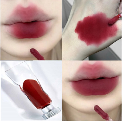 WOONGMI Moisturizing Long Lasting Matte Velvet Glaze(Maroon, 4.5 ml)