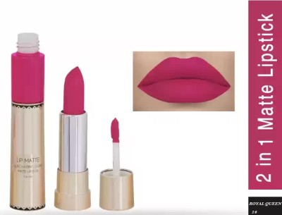 GFSU - GO FOR SOMETHING UNIQUE Lip Matte 2 in 1 Lipstick-8gm(ROYAL QUEEN, 8 g)