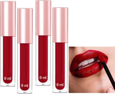 ADJD Combo Velvety Soft Finish Dark red Weightless Formula Long Lasting Lipstick(Dark red, 24 ml)