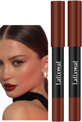 Latixmat Matte Lipstick WATERPROOF LIPSTICK(RED BROWN, 7 g)