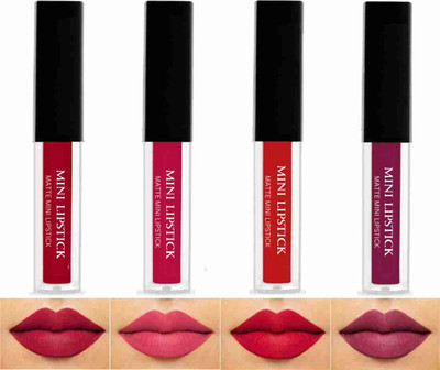 alku Mini Red Lipstick Multicolour (Set Of 4)(Multicolour, 4 ml)