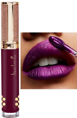 DARYUE New Shimmery Sparkly Magical Metallic Glitter WINE Lipstick(purple, 8 ml)