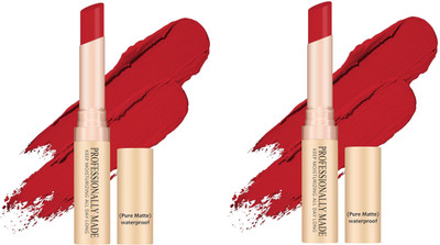 YAWI New LIQUID BASE Soft Matte Long combo(Creamy red, 8 g)