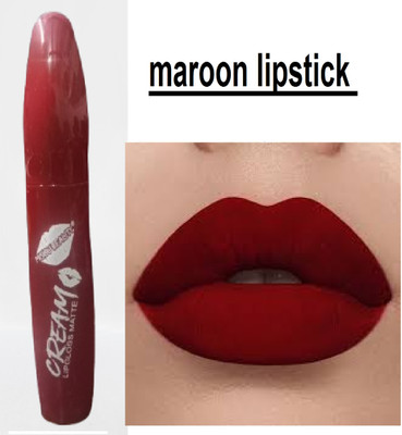 Luipui maroon matte look lipstick pack of 1 waterproof(maroon, 6 ml)