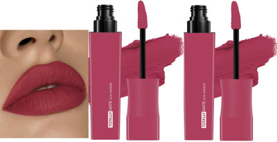 ADJD Combo One Swipe Application Non Transfer Liquid Lipstick for Women Peach(Peach, 15 g)