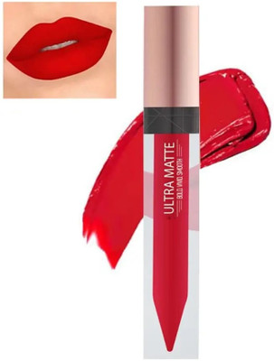GABBU New Ultra Smooth Matte Liquid Lipstick Smooth Lip Color(Fair red, 9 ml)